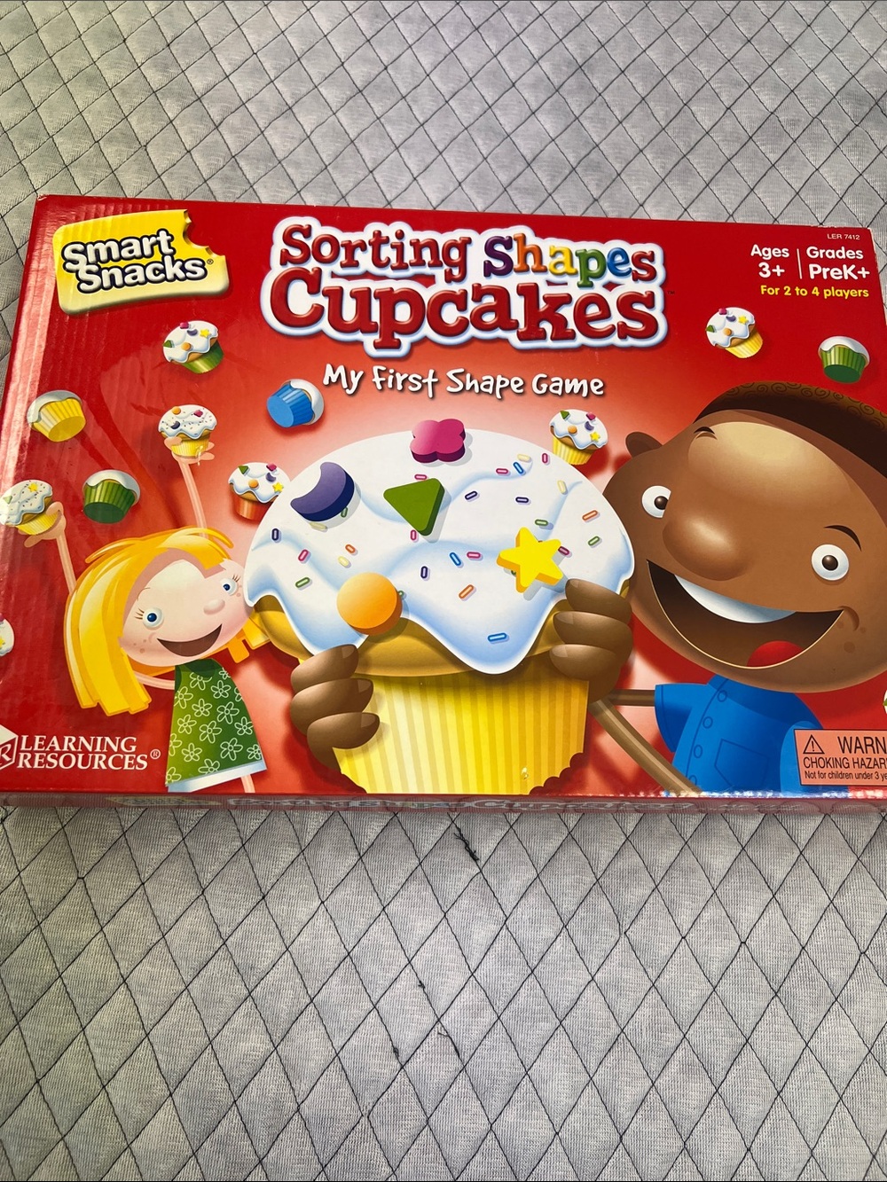 Smart Snacks Sorting Shapes Cupcakes - Red Educational Board Game